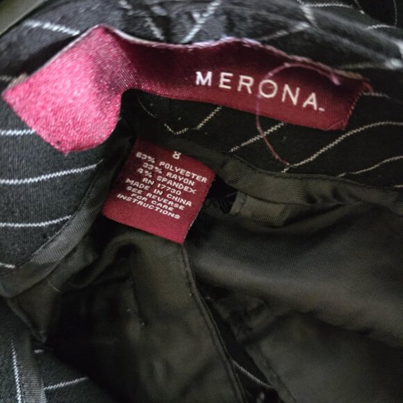 EUC Merona Pin-Stripe Wide Leg Slacks - Picture 3 of 6